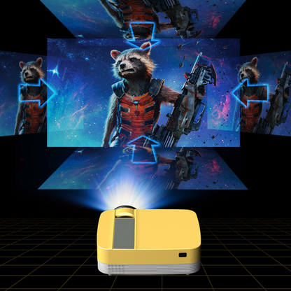 Compact Wireless HD Mini LED Projector for Laptop Phone