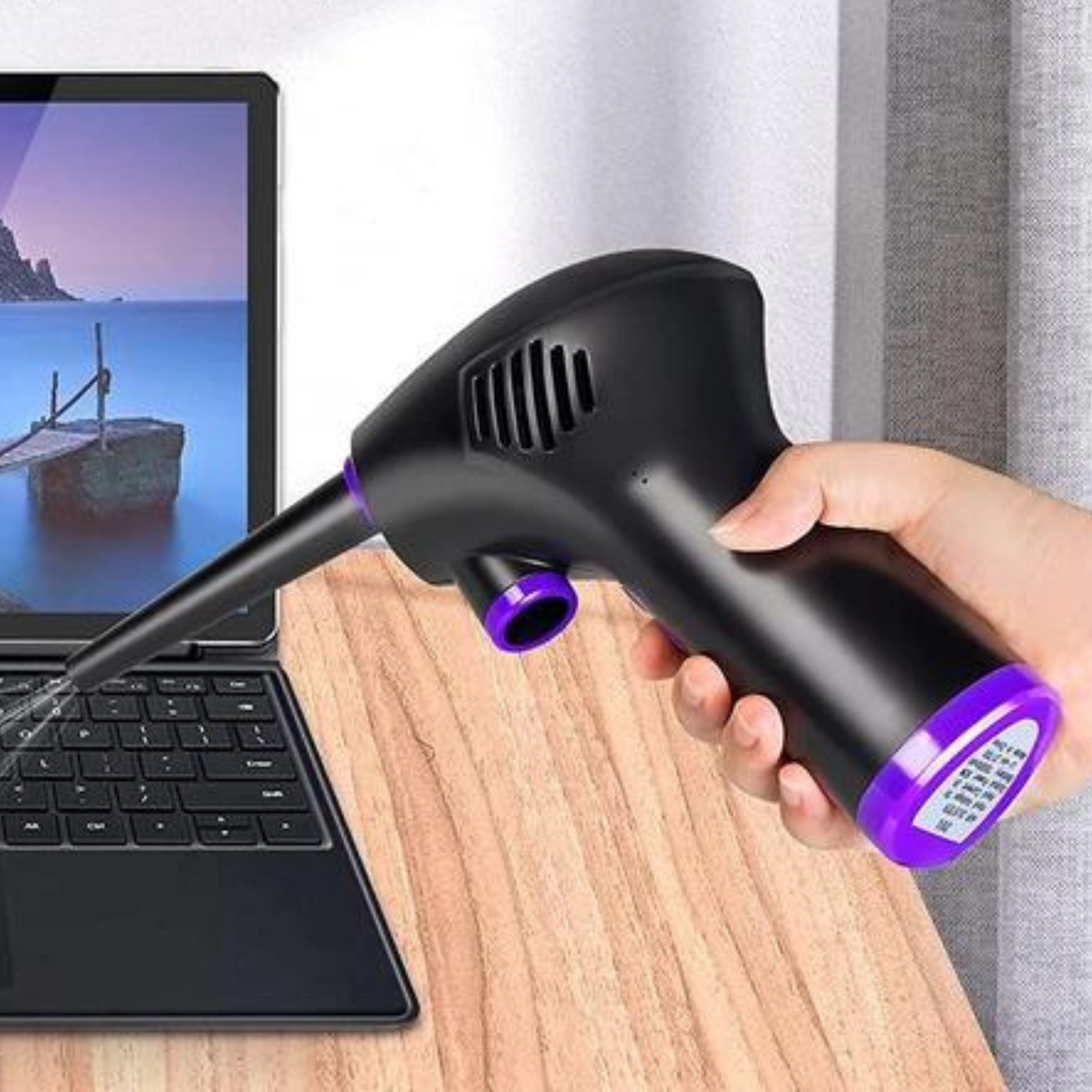 Portable Wireless Mini Compressed Air Duster Cleaner - Halri