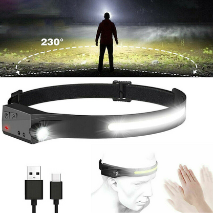 Waterproof LED Motion Headlamp for Running and Hiking - Halri
