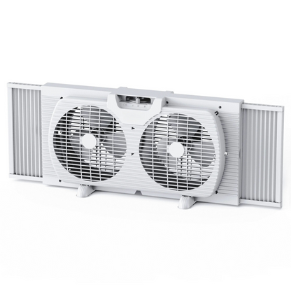 Dual Window Cooler Strong Air Fan System