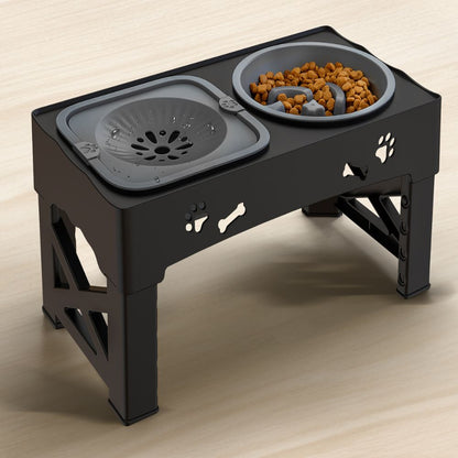 Interactive Elevated Dog Food Puzzle Bowl