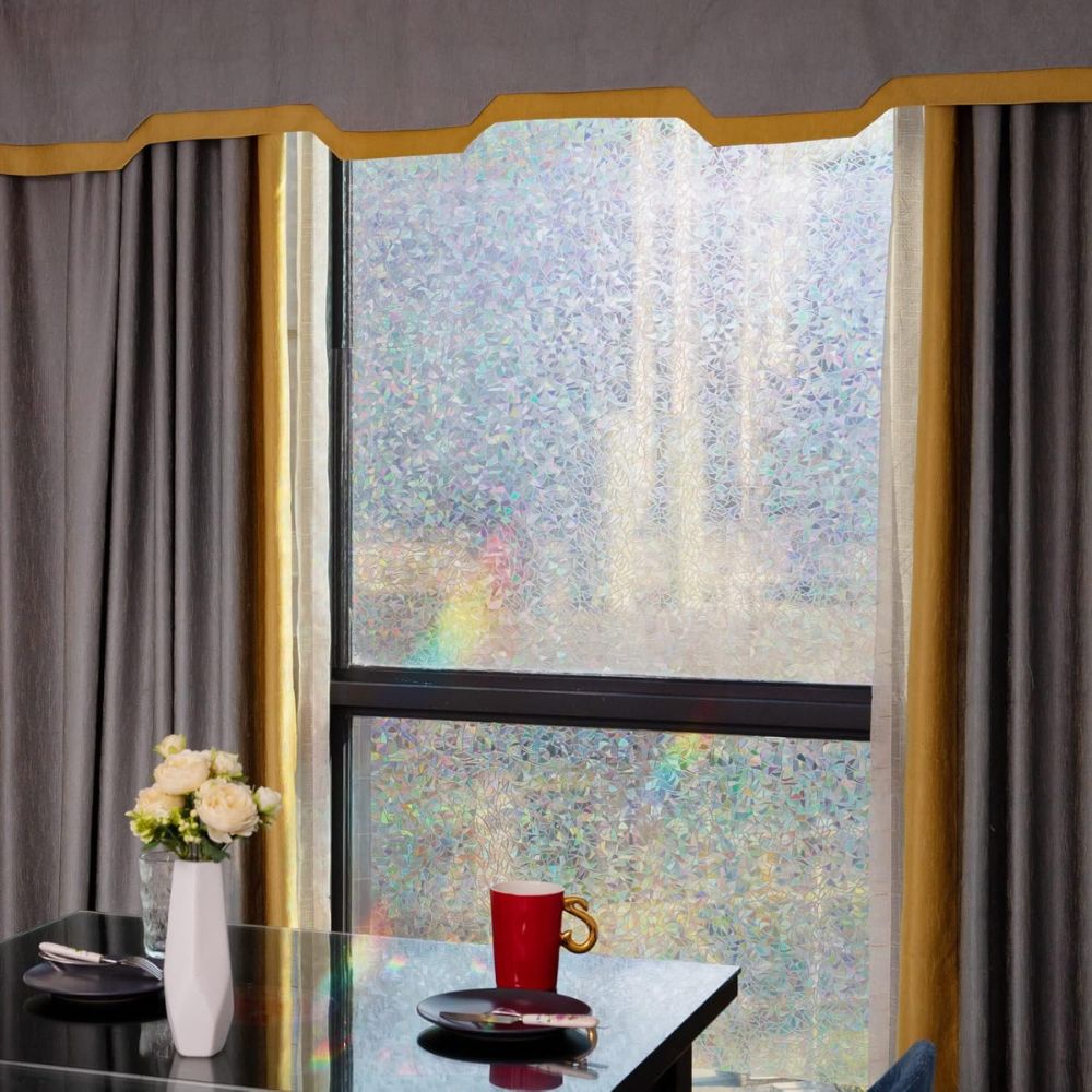Colorful Glass Window Privacy Sticker Decal