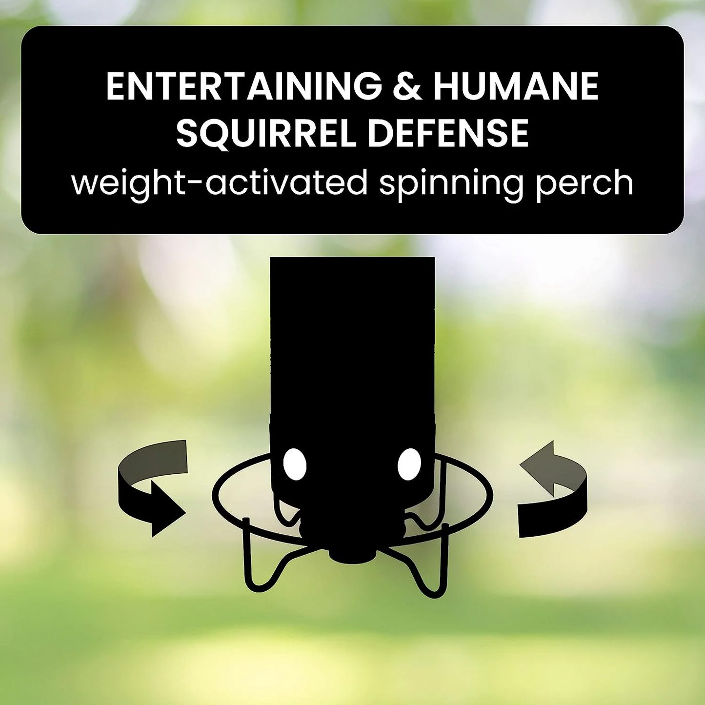 Squirrel Proof Bird Feeder with Spin Tray