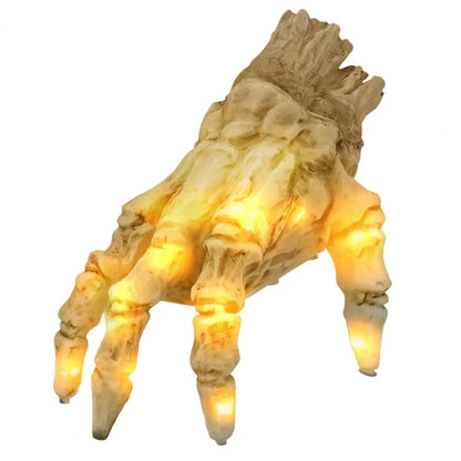 Spooky Animated Skeleton Hand with Lights