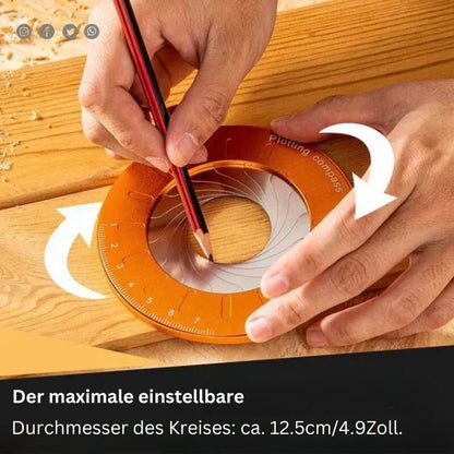 Easy Circle Drawing Compass Tool - Halri