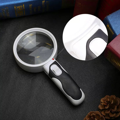 Portable 20X LED Reading Magnifying Glass - Halri
