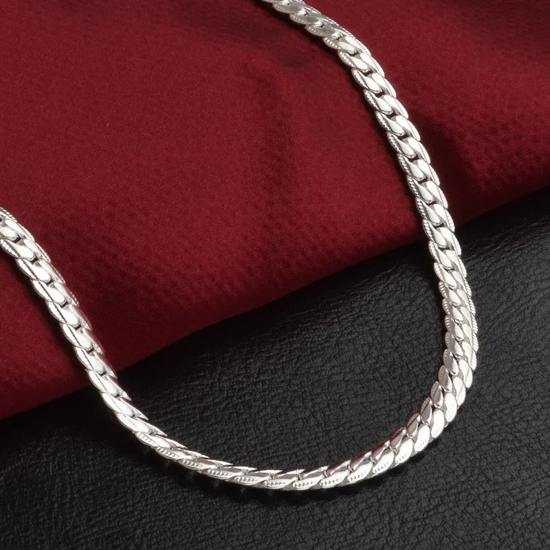 Elegant Silver Chain Necklace