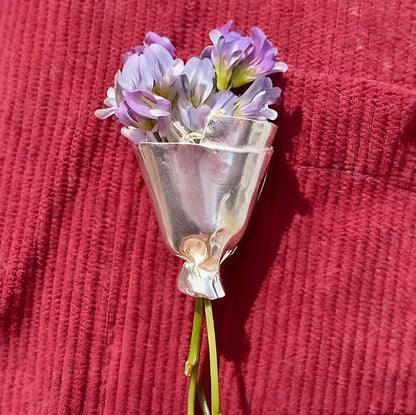 Floral Pearl Pin Brooch