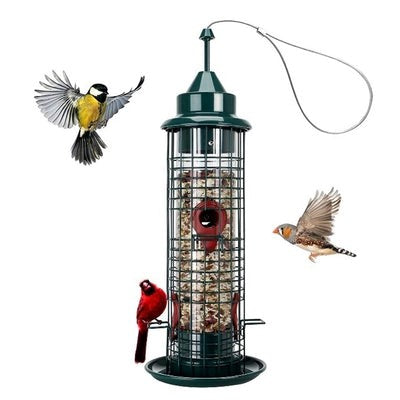 Durable Metal Squirrel Resistant Bird Feeder With 4 Ports