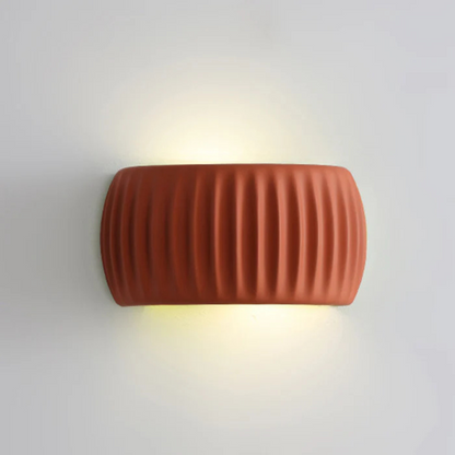 Contemporary White Resin Wall Light