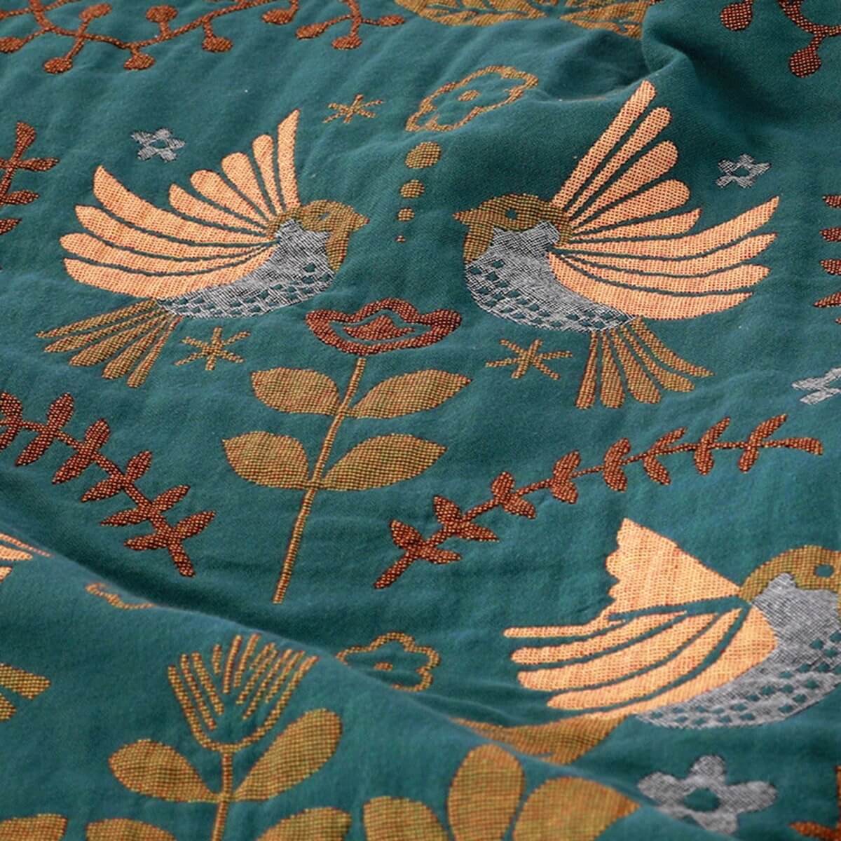 Soft Plush Bird Pattern Throw Blanket