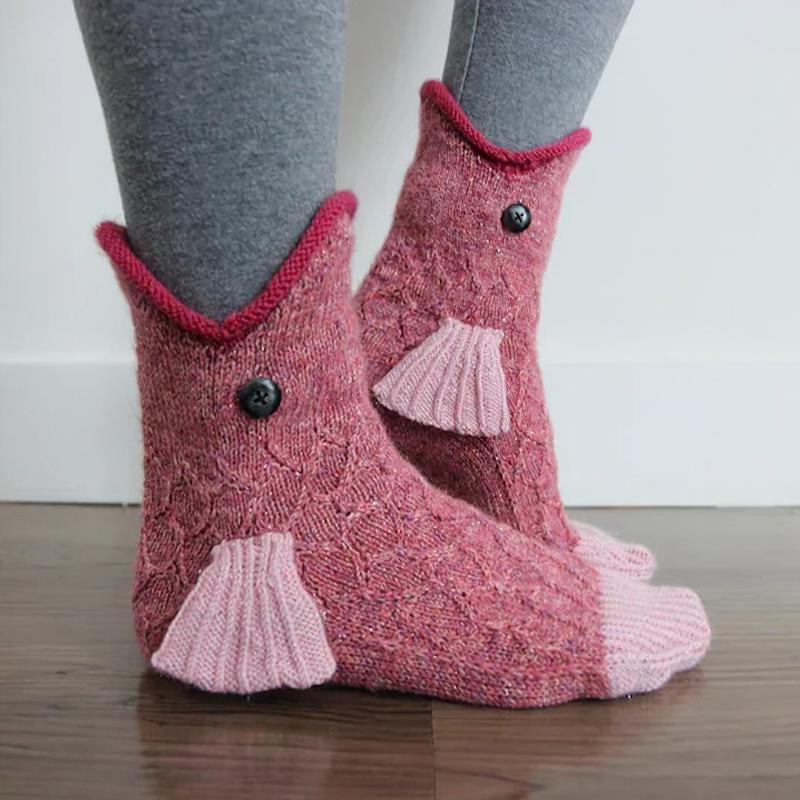 Cozy Animal Pattern Warm Knit Winter Socks