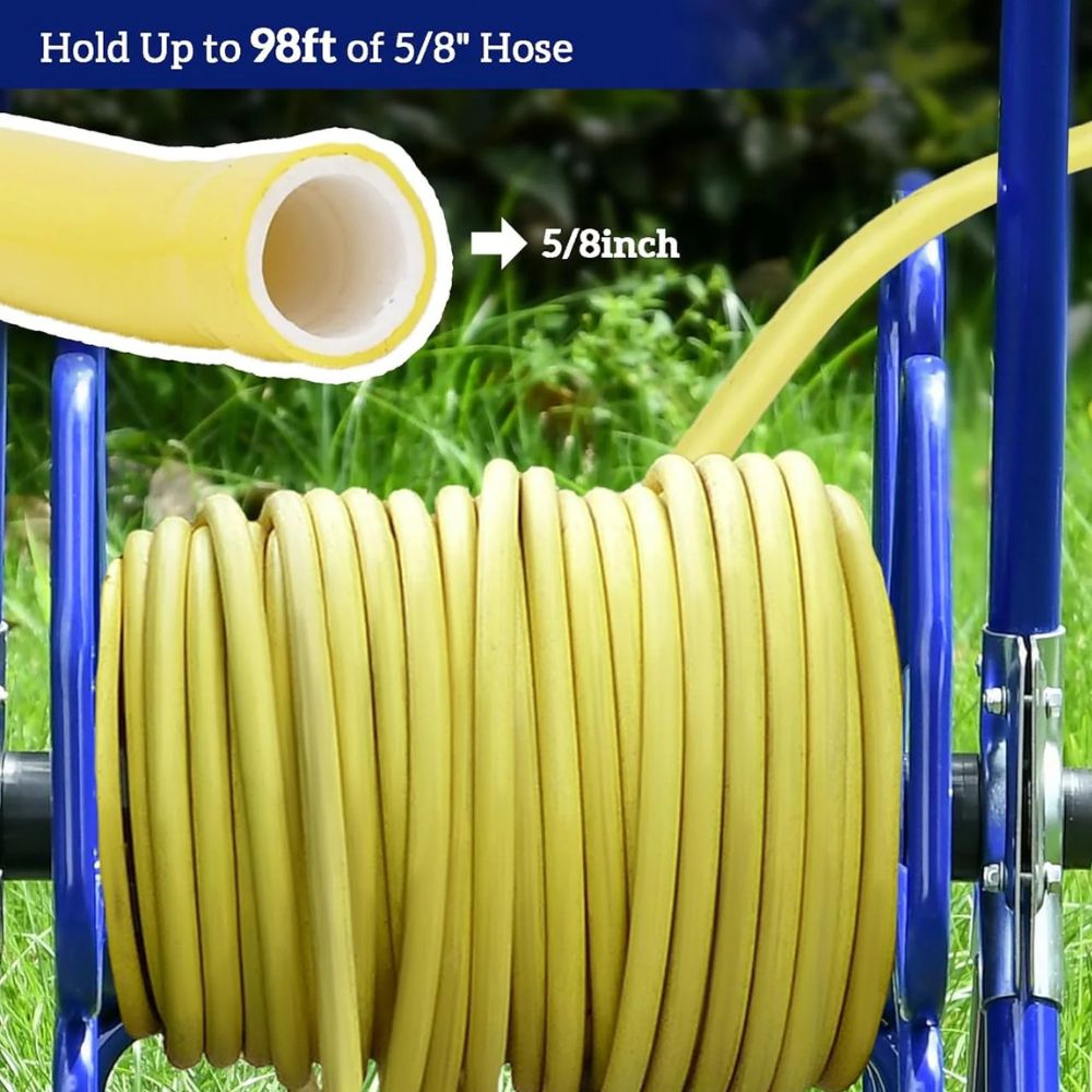 Easy Roll Up Water Hose Storage Cart
