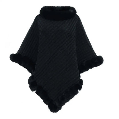 Soft Faux Fur Wrap Coat for Ladies
