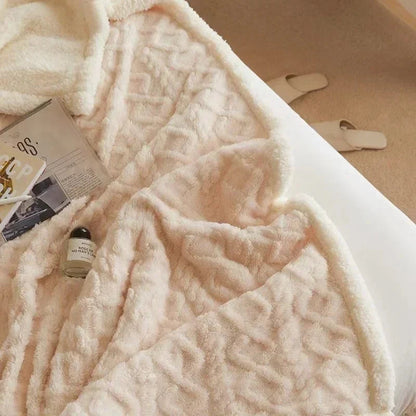 Plush Soft Woolen Throw Blanket