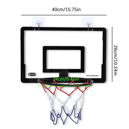 Fun Kids Wall Mounted Basketball Goal Set
