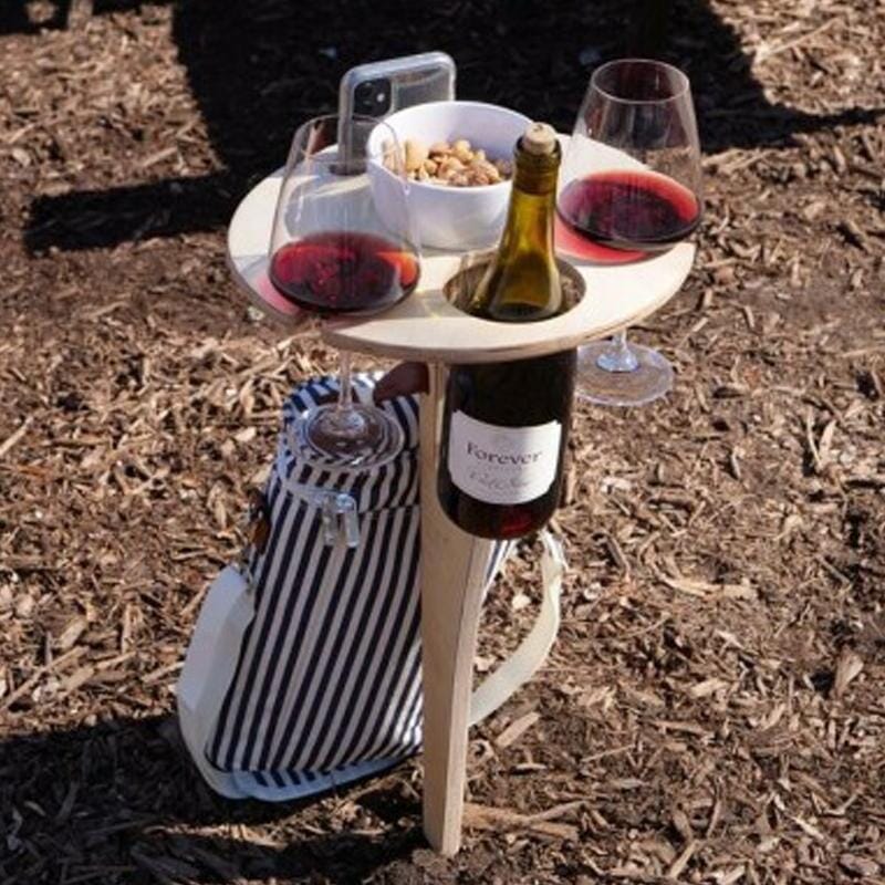 Portable Folding Wine Table
