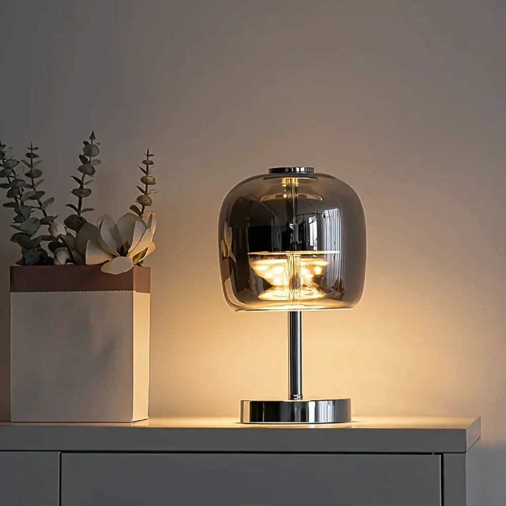 Stylish Opal Glass Desk Lamp - Halri