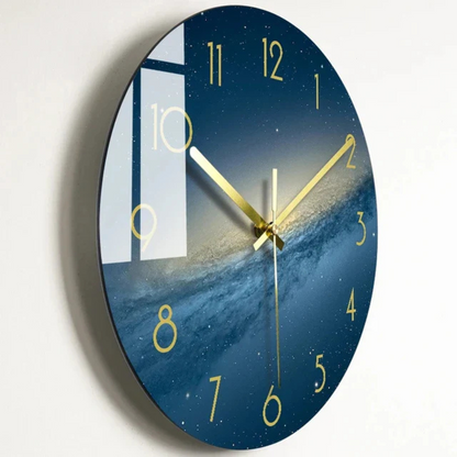 Big Round Glass Wall Clock with Classic Style