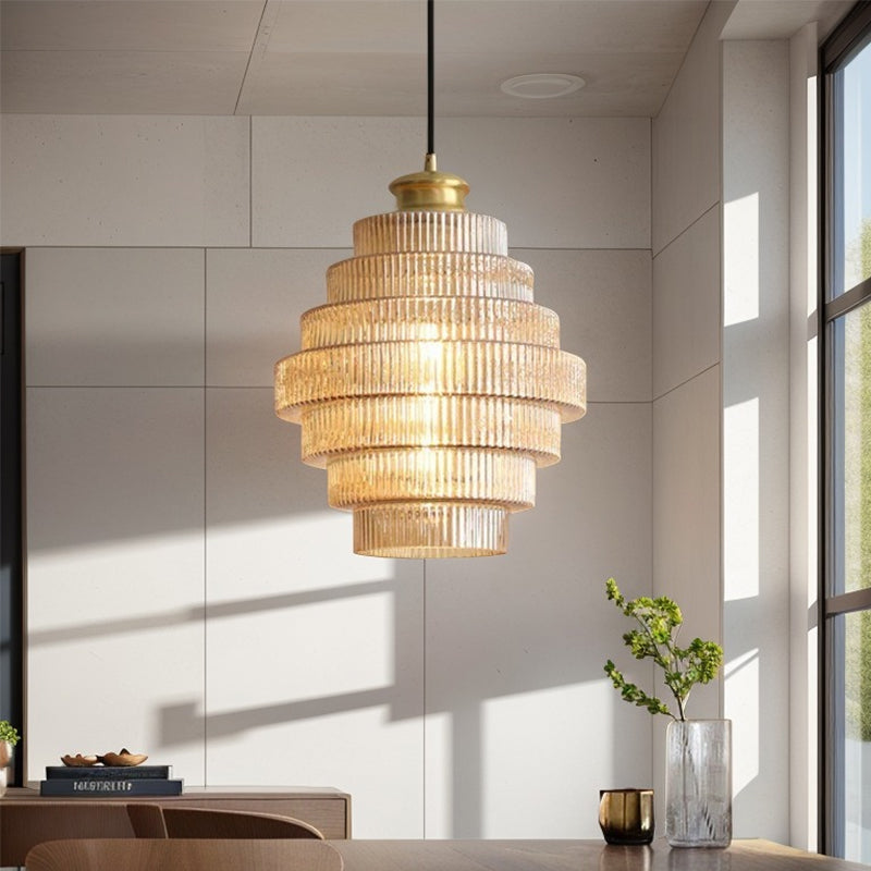 Stylish Hanging Glass Pendant Lamp - Halri