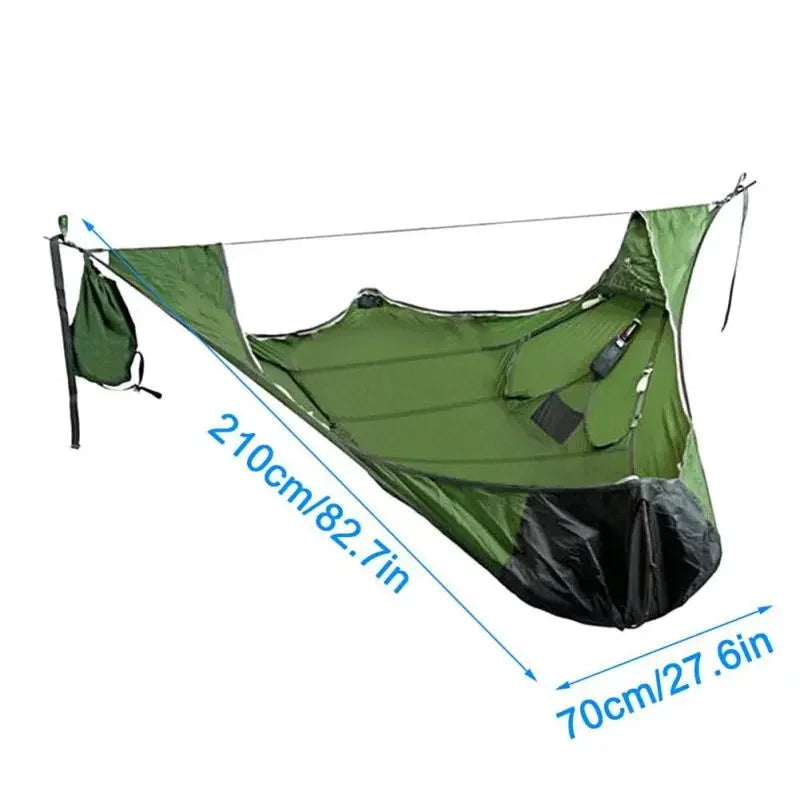 Compact Lightweight Camping Hammock with Bug Net