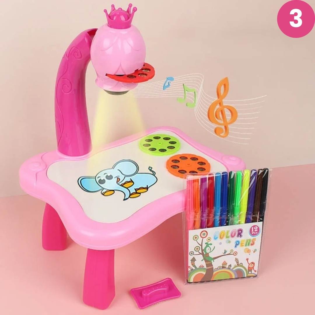 Colorful LED Drawing Tablet for Kids Creative Fun