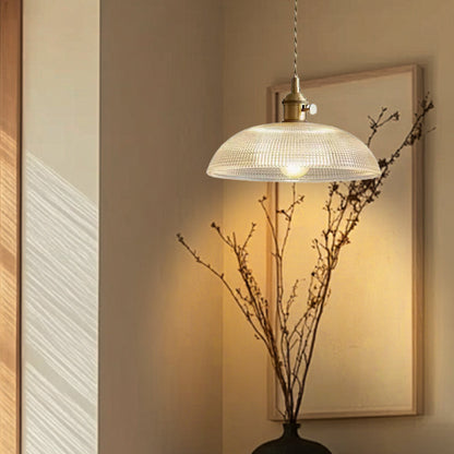 Sleek Round Glass Hanging Lamp - Halri
