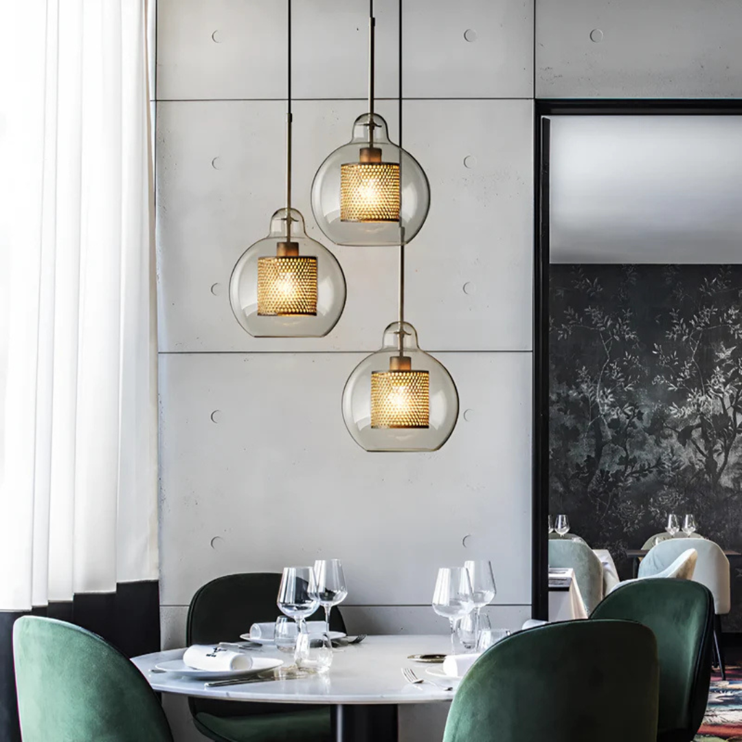 Elegant Glass Pendant Light for Dining Area