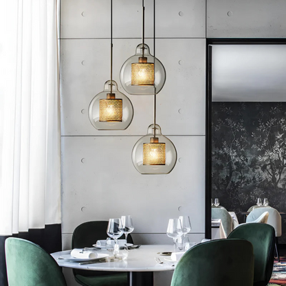 Elegant Glass Pendant Light for Dining Area