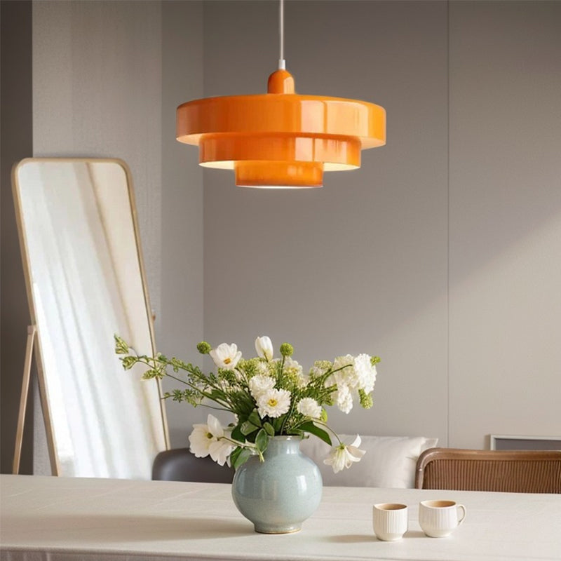 Medieval Retro Three-Tier Iron Pendant Light
