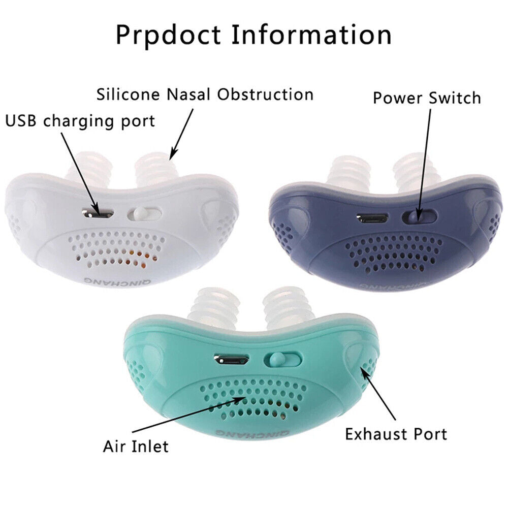 Compact Anti Snore Nasal Breathing Aid for Better Sleep