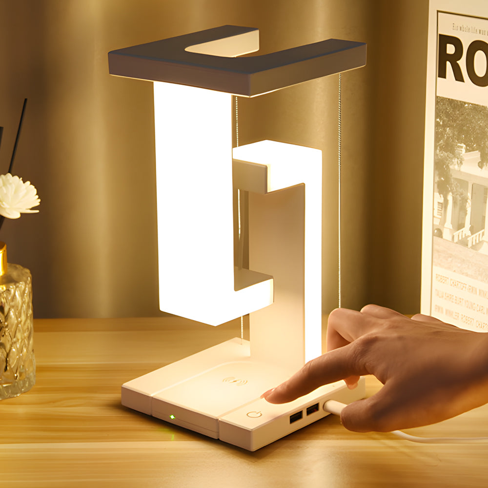 Floating LED Desk Light with Wireless Charger - Halri