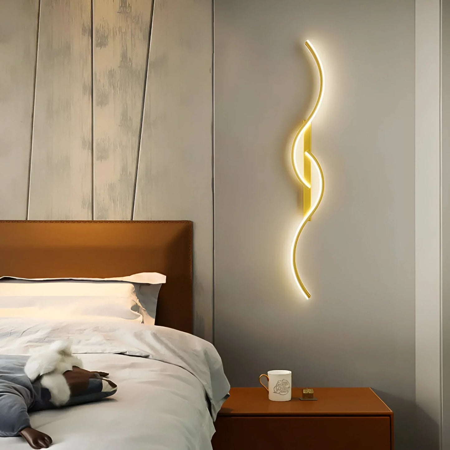 Contemporary Rounded LED Wall Lamp