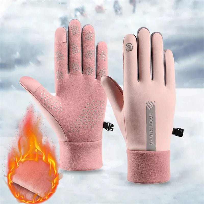 Warm Winter Touchscreen Gloves, Waterproof and Grippy - Halri