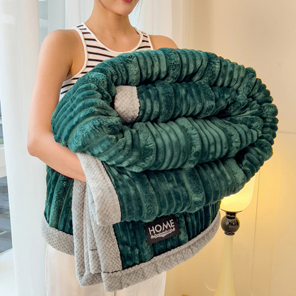 Cozy Soft Fleece Throw Blanket for Bed Sofa