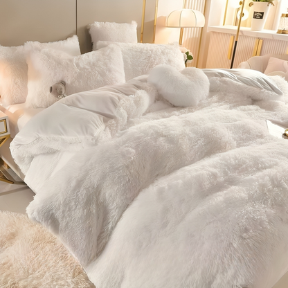 Soft Plush Velvet Duvet Cover Set for Home