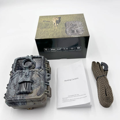 Compact 16MP Infrared Wildlife Trail Camera with Motion Sensor