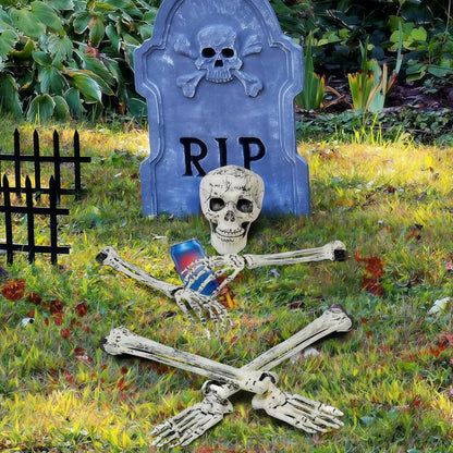 Halloween Skeleton Lawn Decor with LifeLike Bones