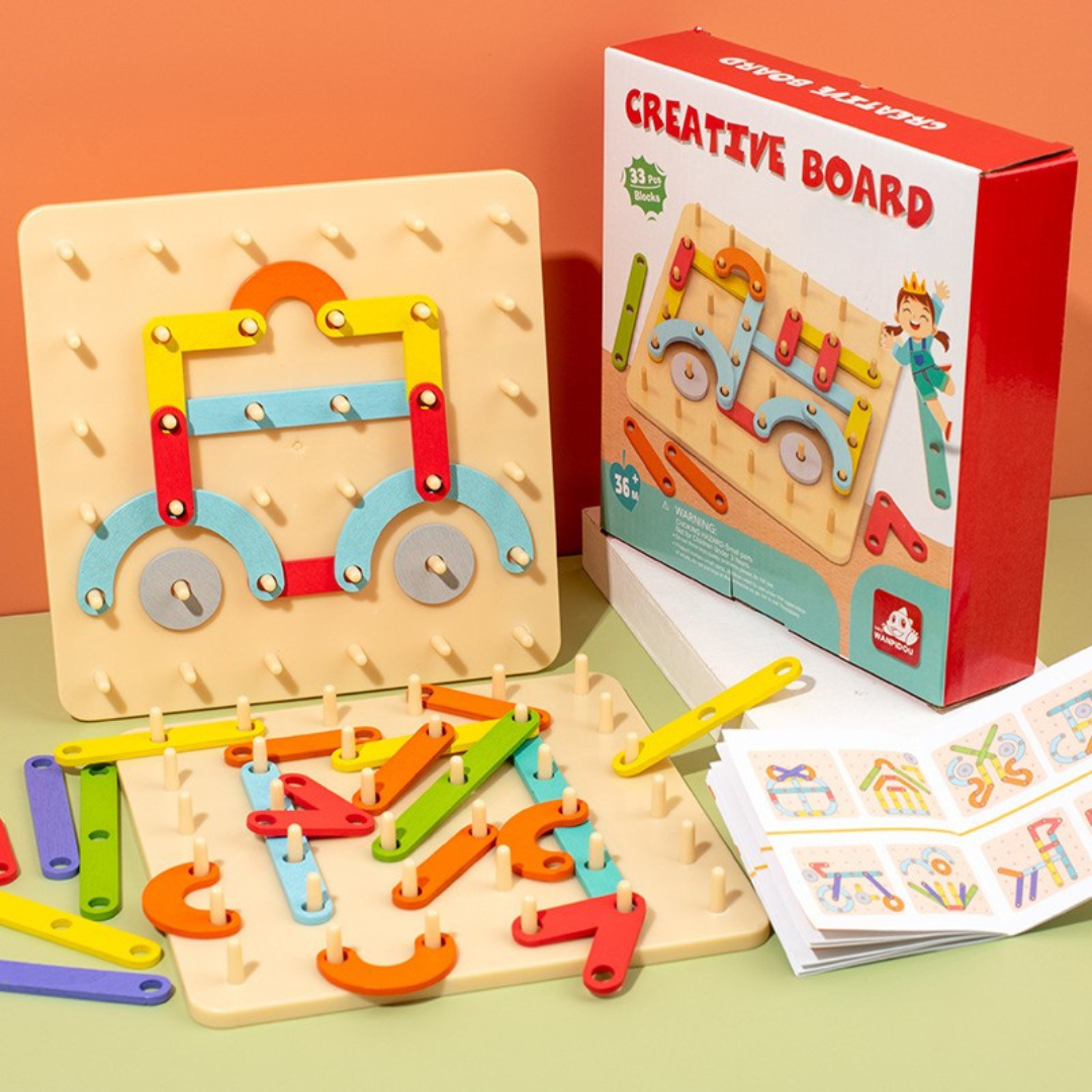 Educational Wooden Peg Puzzle Toy - Halri