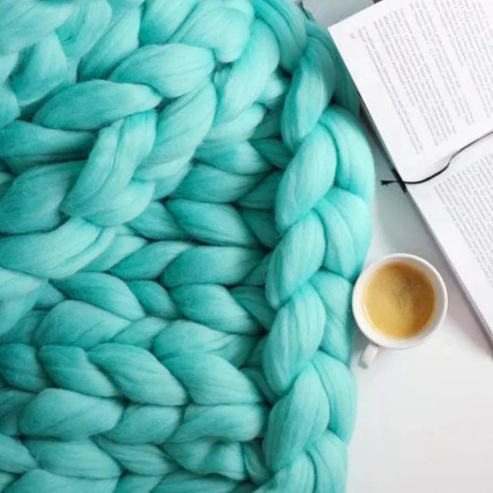 Premium Large 1000g Wool Yarn for Cozy Blankets