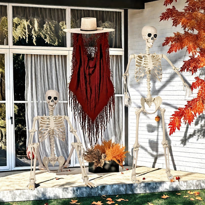 Large 5.5 Ft Halloween Yard Skeleton Decorative Figure