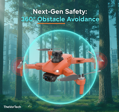 High Tech 4K GPS Drone with 360 Safety Sensor