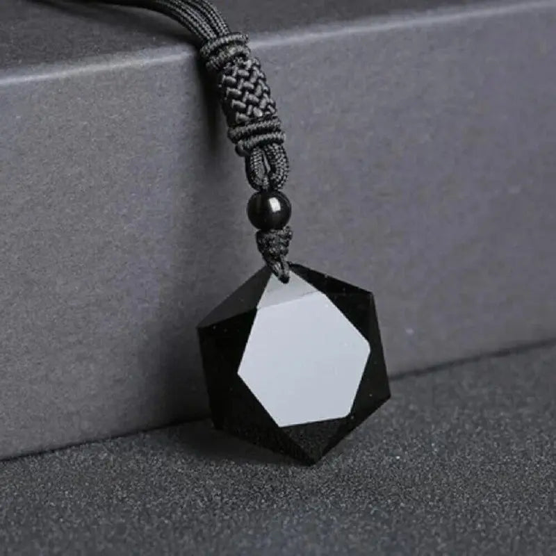 Strong Black Obsidian Gemstone Necklace