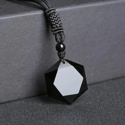 Strong Black Obsidian Gemstone Necklace