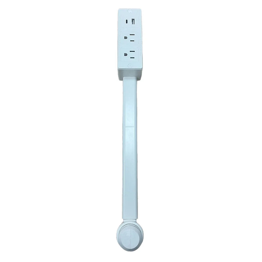 Compact USB Outlet Expander with 180-Degree Rotation