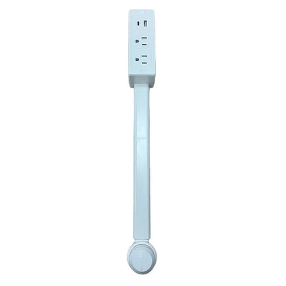 Compact USB Outlet Expander with 180-Degree Rotation
