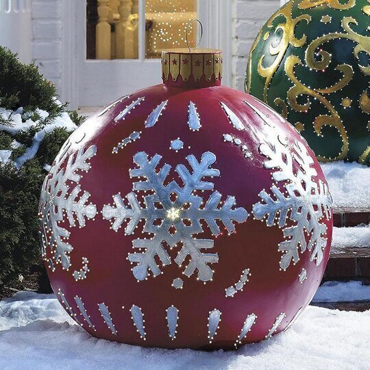 Holiday Outdoor Inflatable Christmas Ball Decoration