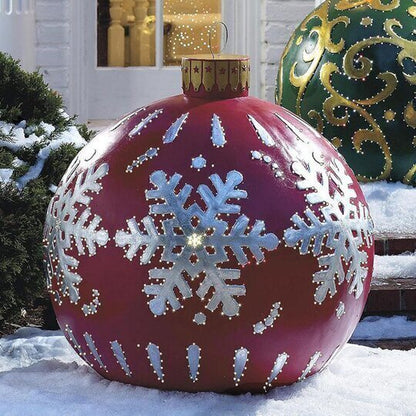 Holiday Outdoor Inflatable Christmas Ball Decoration