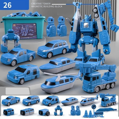 MagnaBuild Fun Magnetic Toy Car Set