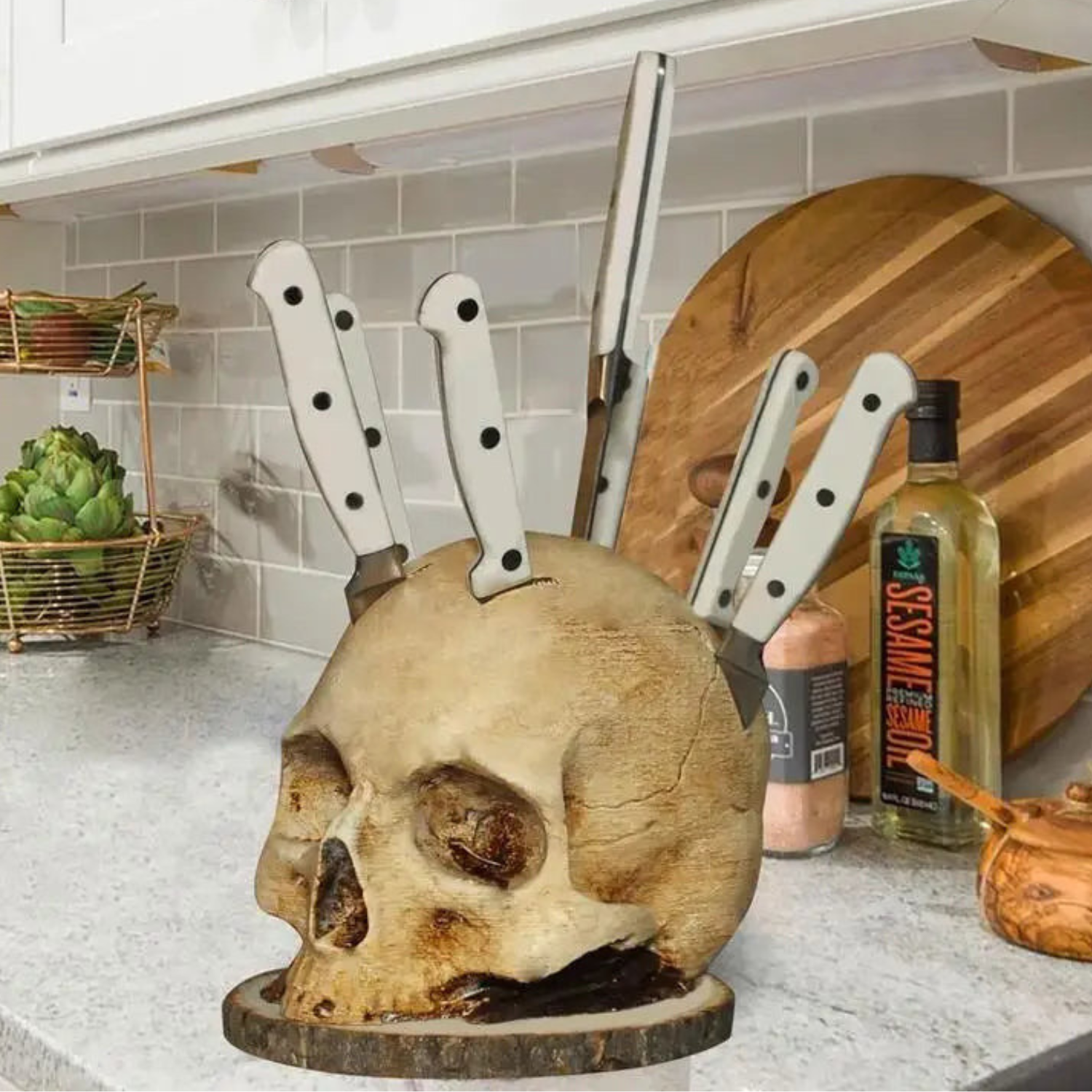 Spooky Skull Kitchen Decor - Halri